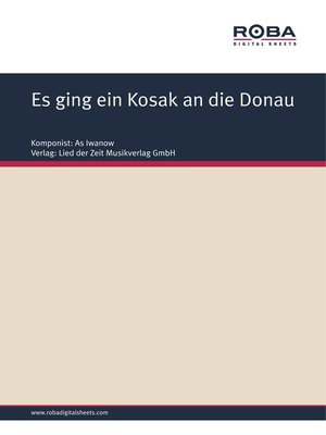 cover image of Es ging ein Kosak an die Donau